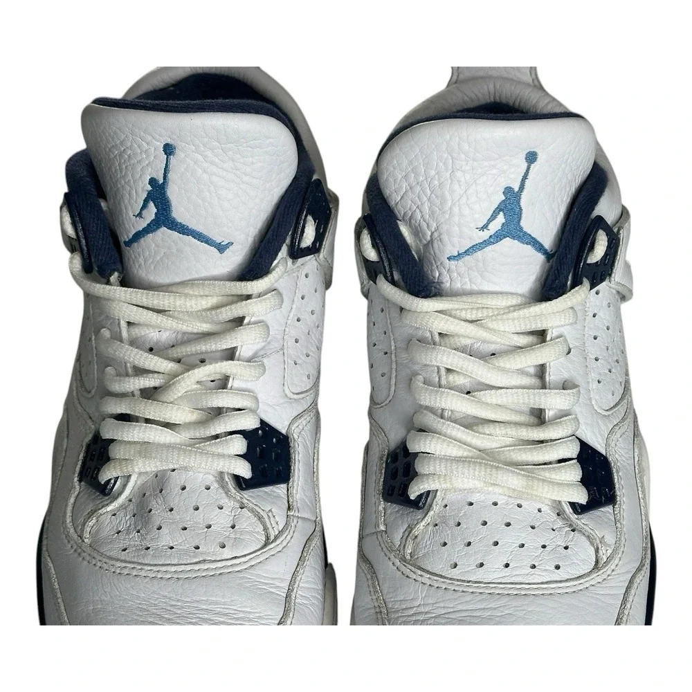 AIR JORDAN‎ 4 COLUMBIA 2015 WHITE LEGEND BLUE NAVY 314254 107 MEN SIZE 8